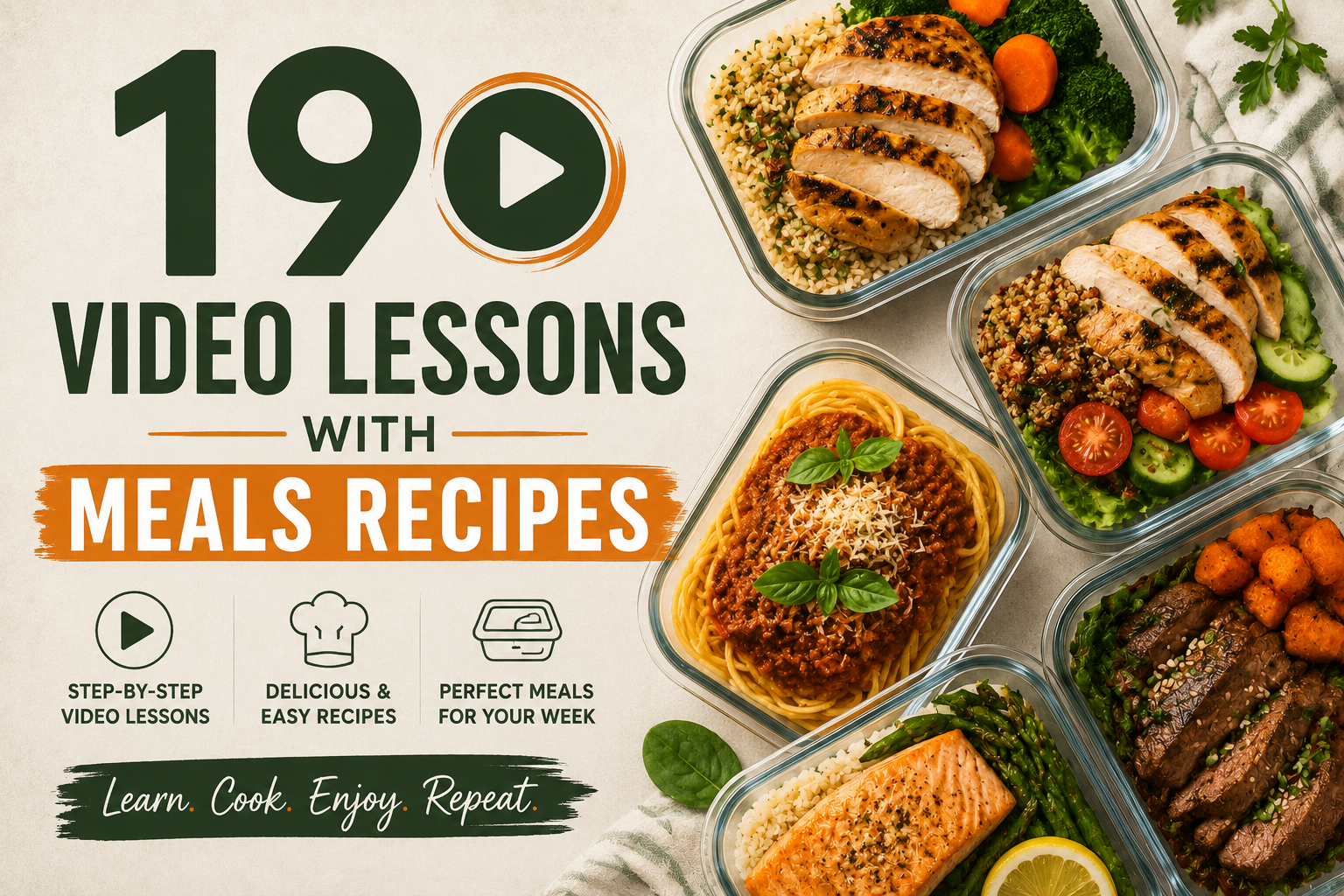 19 Video Lessons With Meals Recipes